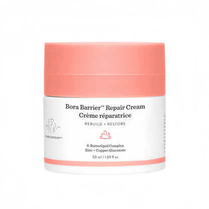 Drunk Elephant Bora Barrier Repair Cream - 50 ml/1.69 fl oz - Ultra-Rich Moisturizer - Clean Clinical Skincare - Cruelty-Free - Dermatologist-Tested - Free of Essential Oils, Silicones, and Fragrance