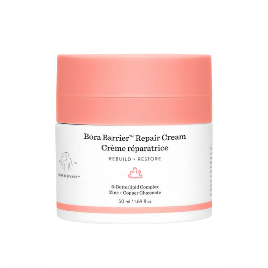 Drunk Elephant Bora Barrier Repair Cream - 50 ml/1.69 fl oz - Ultra-Rich Moisturizer - Clean Clinical Skincare - Cruelty-Free - Dermatologist-Tested - Free of Essential Oils, Silicones, and Fragrance